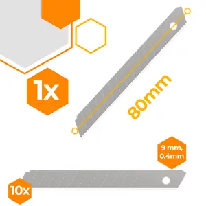 Ostrza segmentowe 9 mm x 10 szt.