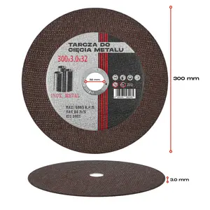 Tarcza do cięcia metalu 300 mm x 32 mm x 3,0 mm 5 szt.