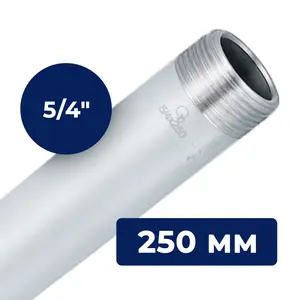 Rura stalowa gwintowana 5/4'' GZ x 5/4'' GZ 250 mm
