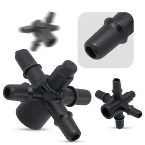 Czwórnik linii kroplującej 4 mm x 3/5 mm x 3/5 mm x 3/5 mm x 3/5 mm - 10 szt.