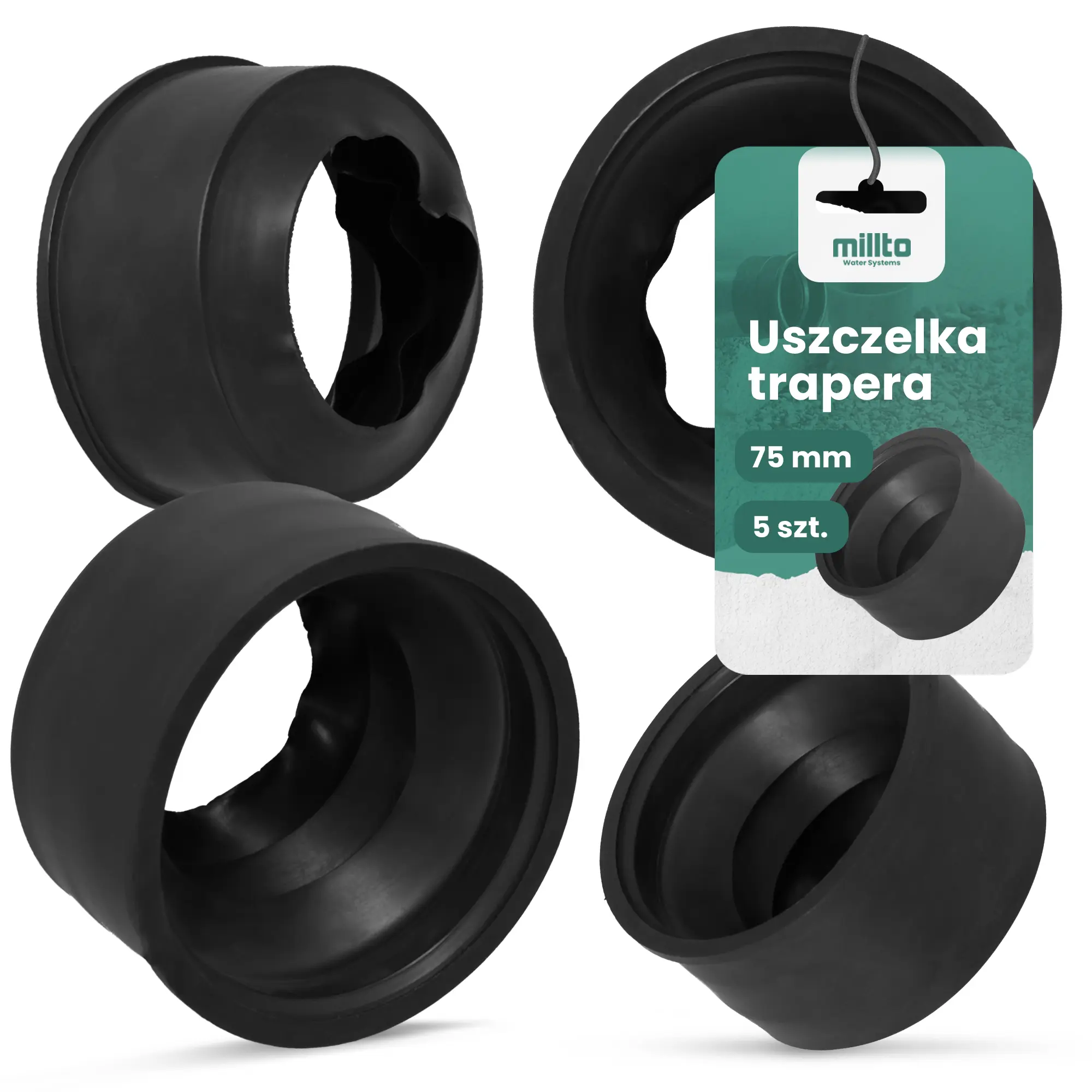 Uszczelka trapera 75 mm 5 szt.