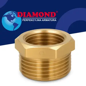 Złączka mosiężna 1/4'' GW x 1/2'' GZ