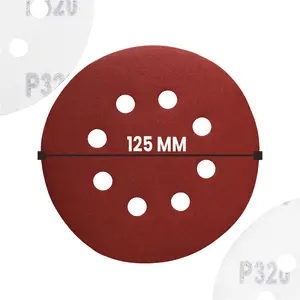 Krążek ścierny z otworami 125 mm P320 5 szt.