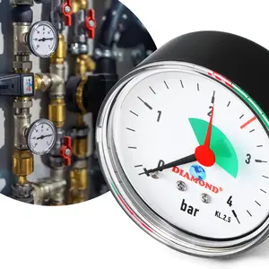 Manometr 50 mm 0 - 4 bar przyłącze 1/4'' tylne