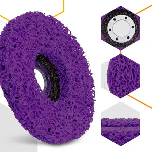 Tarcza ścierna z włókniny 125 mm × 22.23 mm T27 fioletowa, twardy