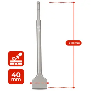 Dłuto szerokie SDS-Plus 250 mm x 40 mm