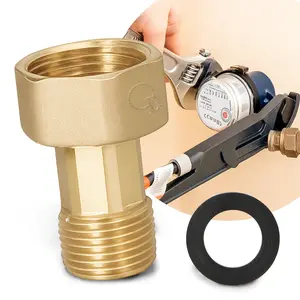 Półśrubunek mosiężny do wodomierza 5/4'' GW x 1'' GZ