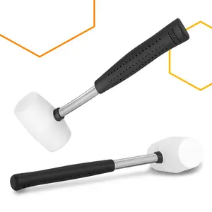 Młotek gumowy z metalowym uchwytem 40mm x 225 g biały