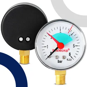 Manometr 50 mm 0 - 6 bar przyłącze 1/4'' boczne