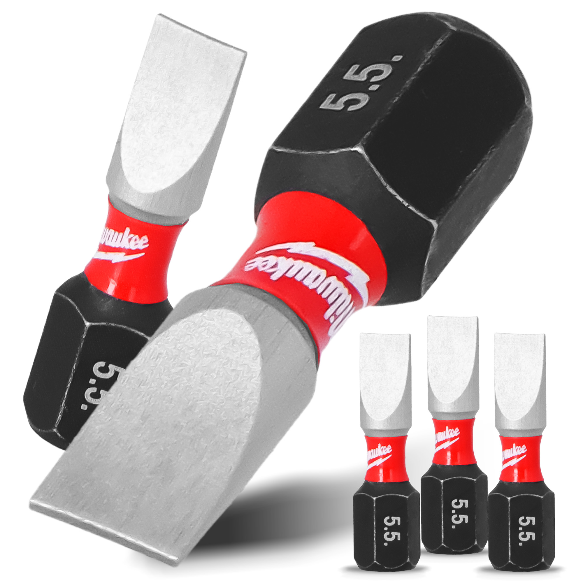 3x Magnetisch Bit SL5 25mm Pozidriv Stahl Schraubendreher MILWAUKEE Magne