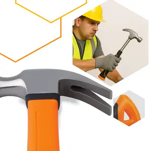 Młotek stolarski z trzonkiem z włókna szklanego 450 g