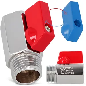 Zawór mini z wymiennym uchwytem 1/2'' GW x 1/2'' GZ