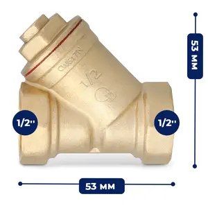 Filtr do wody skośny magnetyczny 1/2'' GW x 1/2'' GW