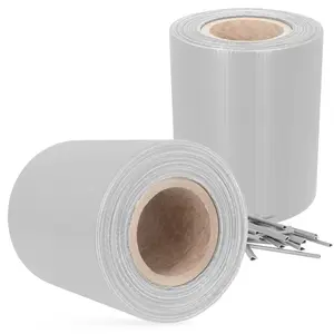 Taśma ogrodzeniowa szara 19 cm x 35 m + 20 klipsów