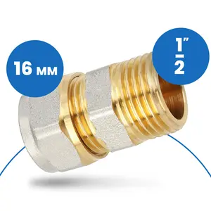 Złączka PEX skręcana 16x1/2'' GZ
