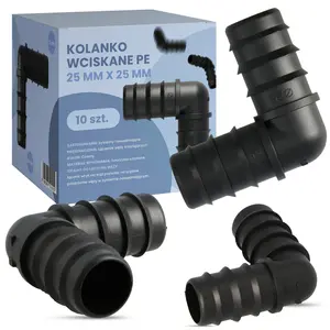 Kolanko wciskane PE 25 mm x 25 mm - 10 szt.