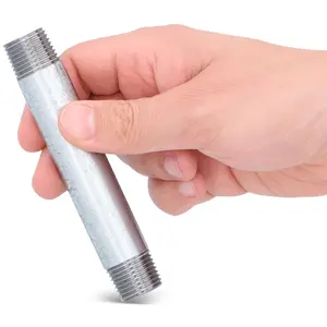 Rura stalowa gwintowana 1/2'' GZ x 1/2'' GZ 120 mm