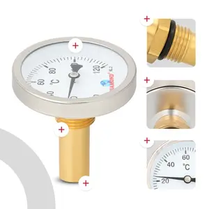 Termometr 40 mm 0 - 120 °C przyłącze 1/4'' tylne