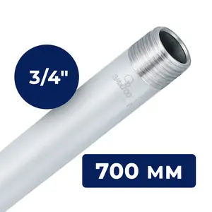 Rura stalowa gwintowana 3/4'' GZ x 3/4'' GZ 700 mm