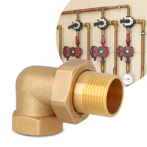 Śrubunek mosiężny kątowy 3/4'' GW x 3/4'' GZ