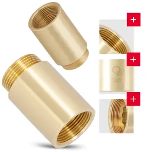 Przedłużka mosiężna 1'' GW x 1'' GZ x 50 mm