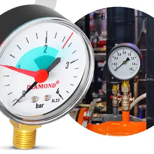 Manometr 50 mm 0 - 4 bar przyłącze 1/4'' boczne