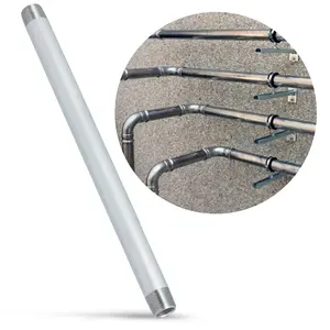 Rura stalowa gwintowana 1/2'' GZ x 1/2'' GZ 300 mm