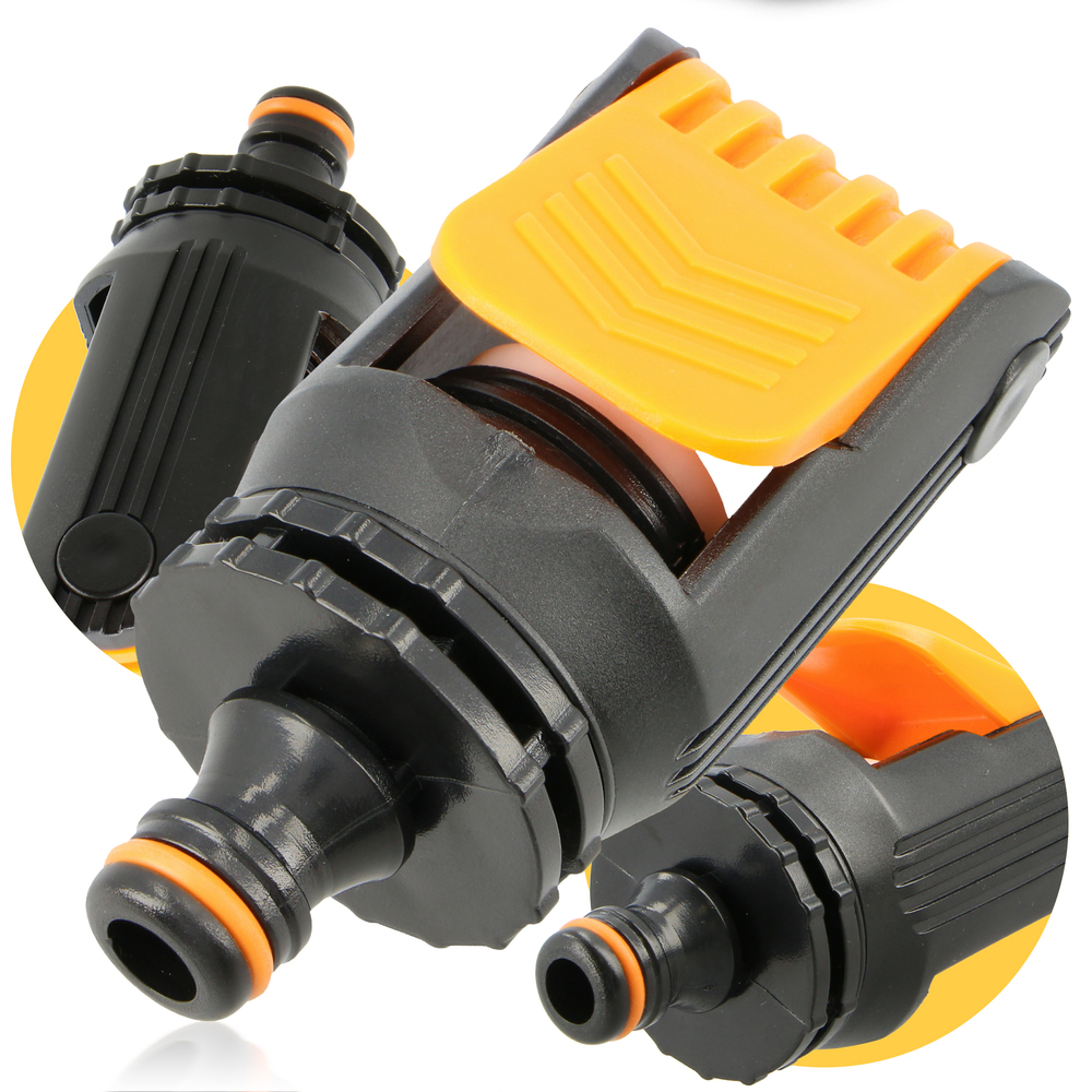 Casoter Universal Wasserhahn-Adapter, 16 Mm – 2 Stück Mit Edelstahl-Klemme, Für Gartenschlauch & Waschmaschine