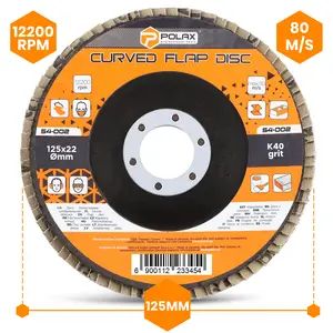 Tarcza ścierna listkowa 125 mm x 22,2 mm P40