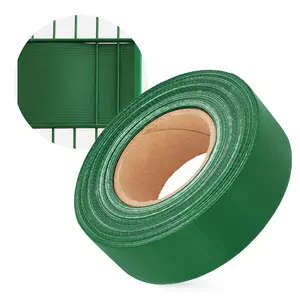 Taśma ogrodzeniowa zielona 4,75 cm x 35 m + 20 klipsów