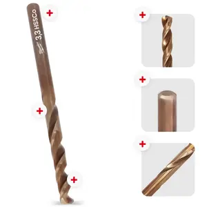 Wiertła do metalu HSS-G RED COBALT 3,3 mm