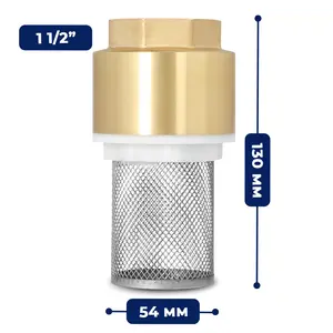 Zawór zwrotny z koszem ssącym 1 1/2'' GW