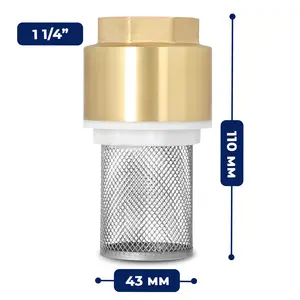 Zawór zwrotny z koszem ssącym 1 1/4'' GW