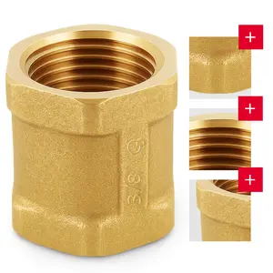 Złączka mosiężna 3/8'' GW x 3/8'' GW
