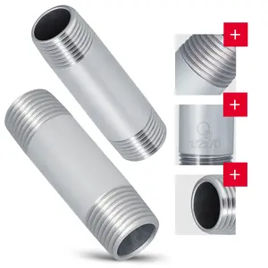 Rura stalowa gwintowana 1/2'' GZ x 1/2'' GZ 70 mm