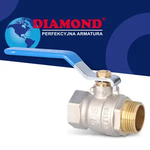 Zawór kulowy z dławikiem 30 bar 1/2'' GW x 1/2'' GZ