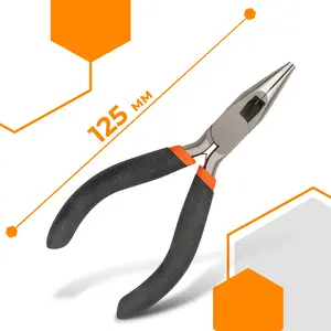 Szczypce wydłużone proste mini 125 mm