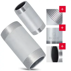 Rura stalowa gwintowana 6/4'' GZ x 6/4'' GZ 100 mm