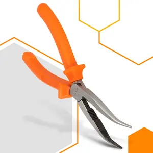 Szczypce wydłużone wygięte 160 mm
