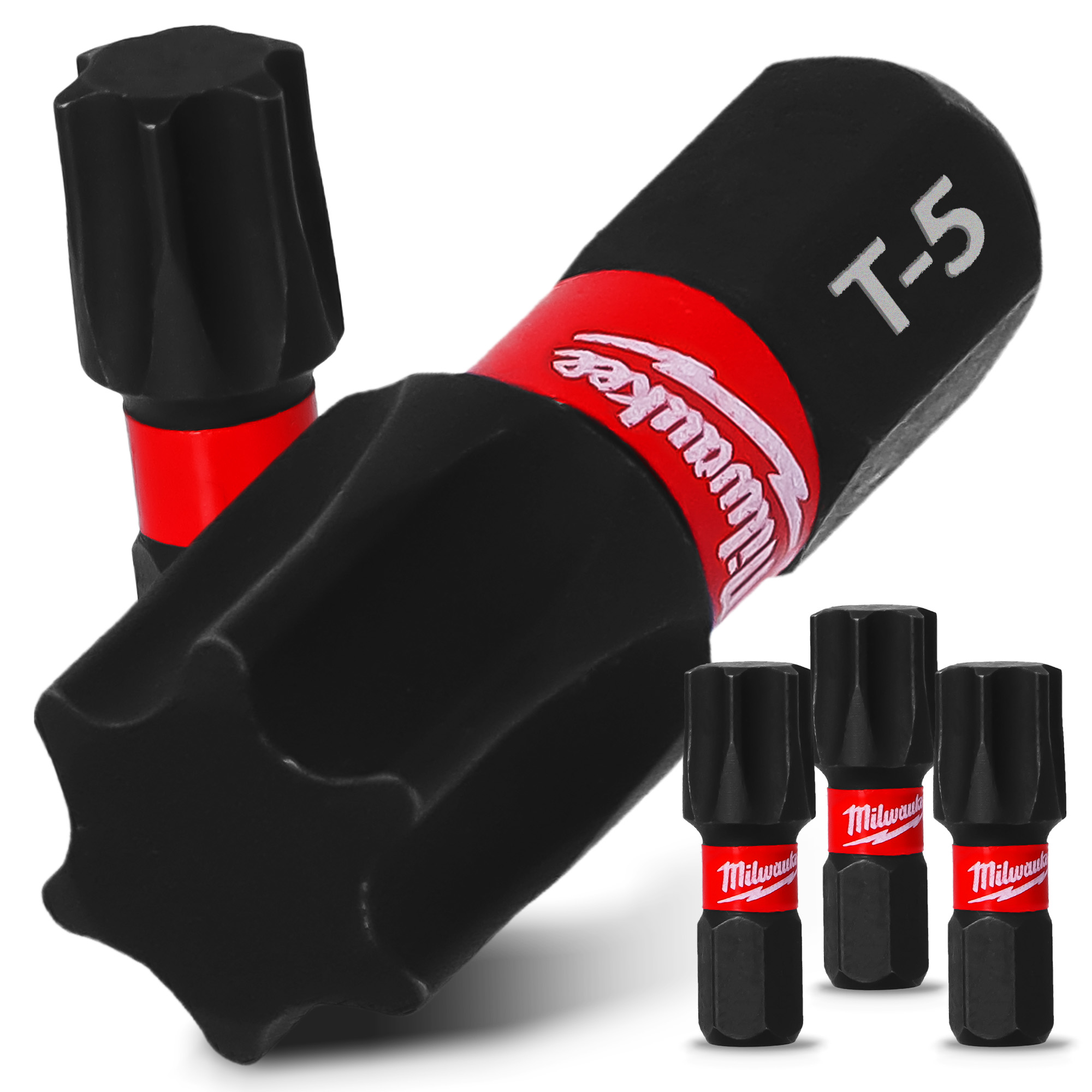 3x Magnetisch Bit TX50 25mm Pozidriv Stahl Schraubendreher MILWAUKEE Magne