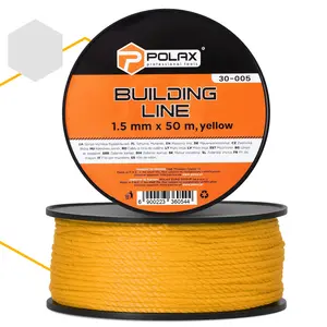 Sznur murarski 1,5 mm x 50 m żółty