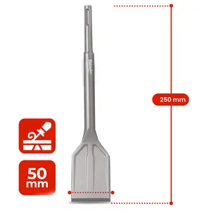 Dłuto do usuwania płytek SDS-Plus SLEDGE 250 mm x 50 mm