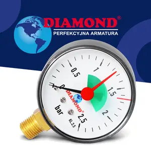 Manometr 63 mm 0 - 2,5 bar przyłącze 1/4'' boczne