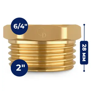 Złączka mosiężna 2'' GZ x 6/4'' GW