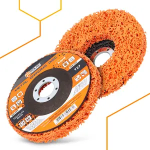 Tarcza ścierna z włókniny 125 mm × 22.23 mm T27 pomarańczowa, twardy