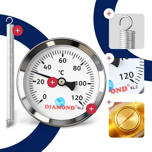 Termometr przylgowy 63 mm 0 - 120 °C