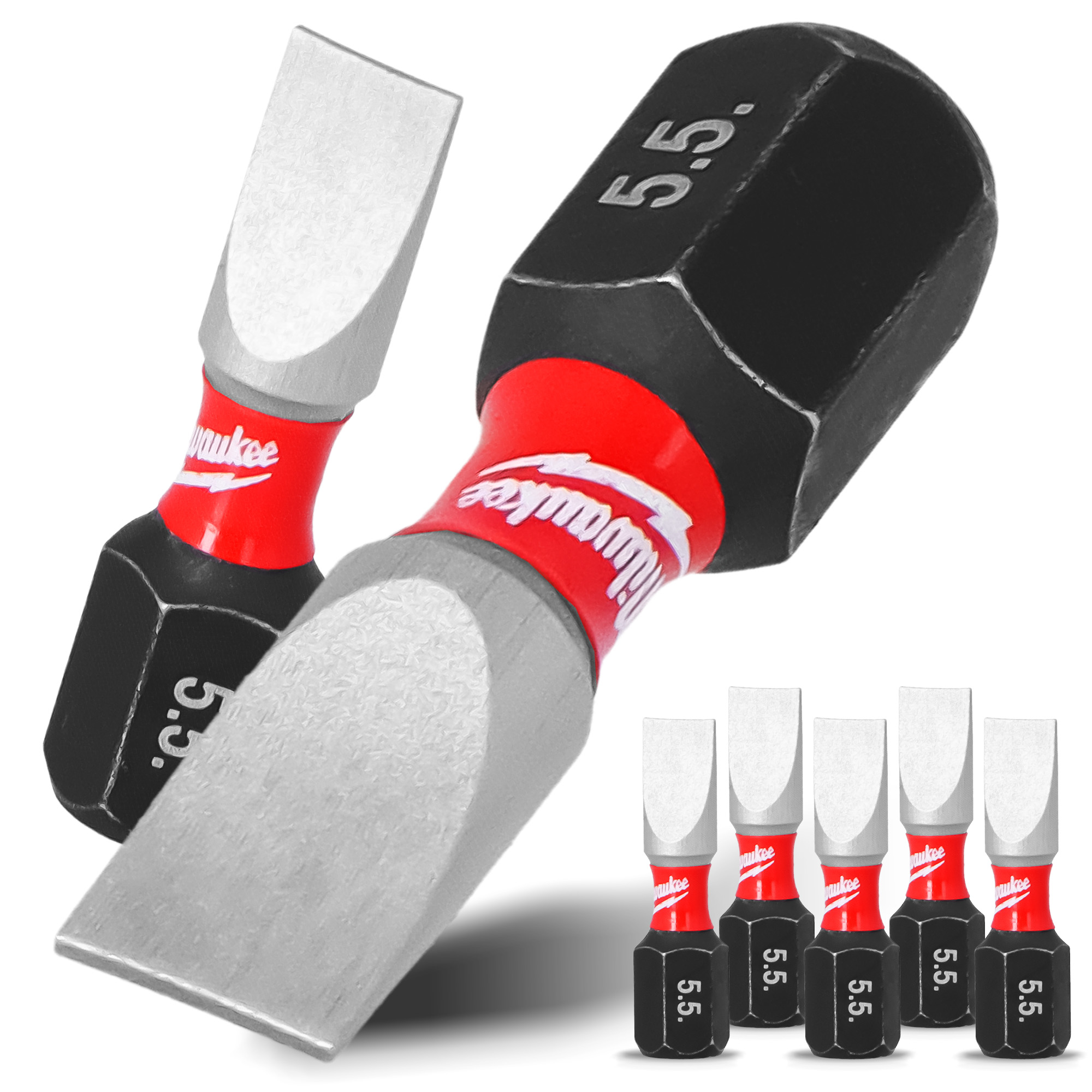 5x Magnetisch Bit SL5 25mm Pozidriv Stahl Schraubendreher MILWAUKEE Magne