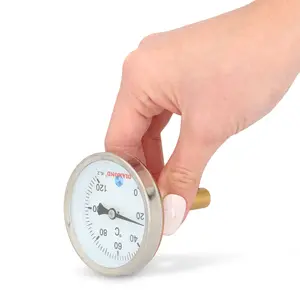 Termometr 63 mm 0 - 120 °C przyłącze 1/2'' tylne