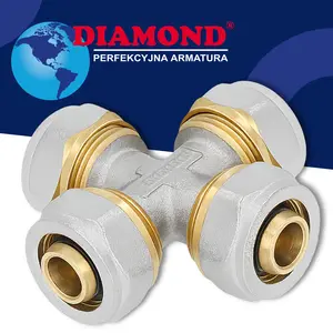 Czwórnik PEX skręcany 16x16x16x16