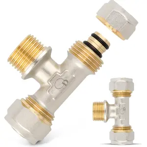 Trójnik PEX skręcany 16x1/2''x16 GZ